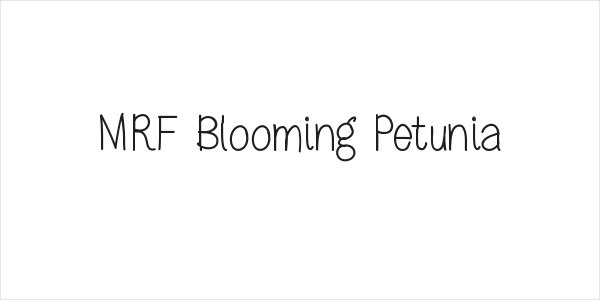MRF Blooming Petunia Logo