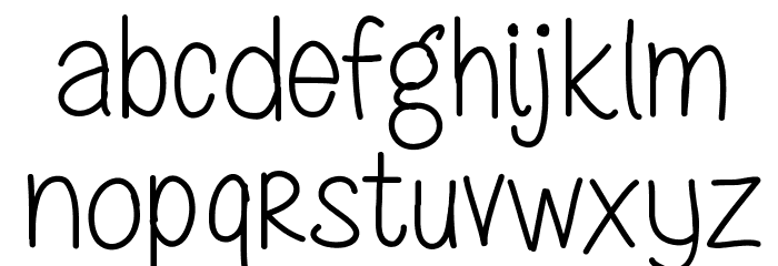 MRF Blooming Petunia Font LOWERCASE
