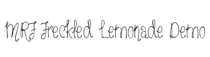 MRF Freckled Lemonade Demo Font
