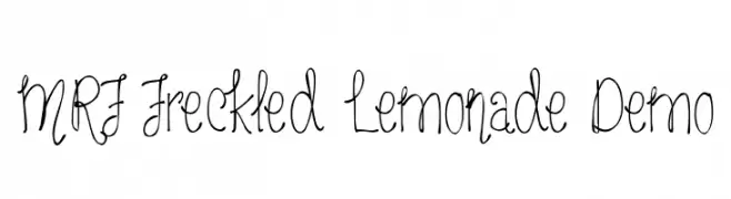 MRF Freckled Lemonade Demo  تنزيل الخطوط
