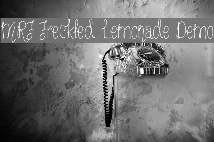 MRF Freckled Lemonade Demo Font examples