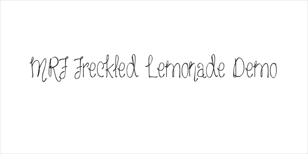 MRF Freckled Lemonade Demo Logo