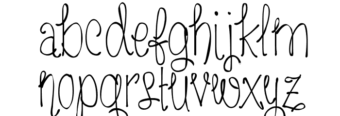 MRF Freckled Lemonade Demo Font LOWERCASE