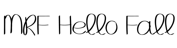 MRF Hello Fall  Free Fonts Download