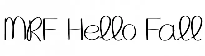 MRF Hello Fall  تنزيل الخطوط