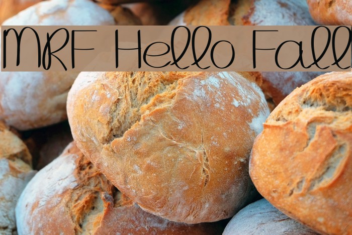 MRF Hello Fall Font examples