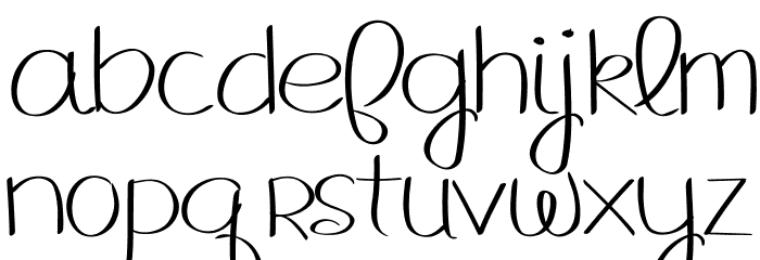 MRF Hello Fall Font LOWERCASE