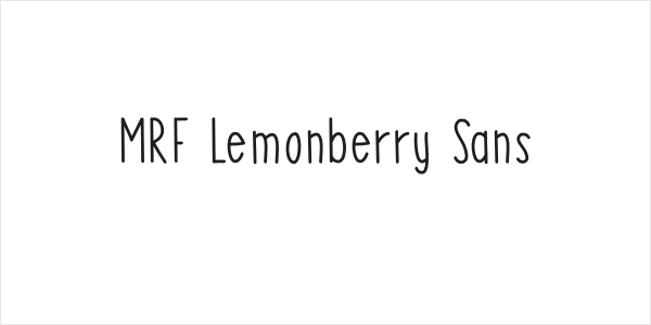 MRF Lemonberry Sans Logo