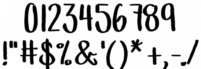 MRF Let Freedom Ring Font OTHER CHARS