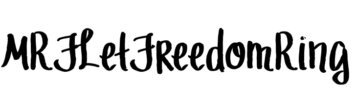 MRF Let Freedom Ring  フリーフォントのダウンロード