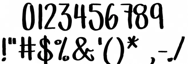 MRF Let Freedom Ring Font OTHER CHARS