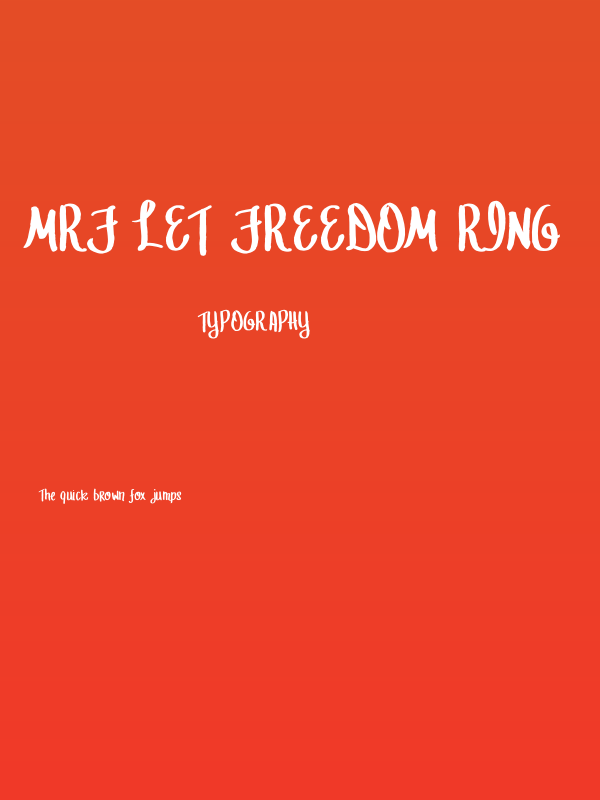 MRF Let Freedom Ring Poster
