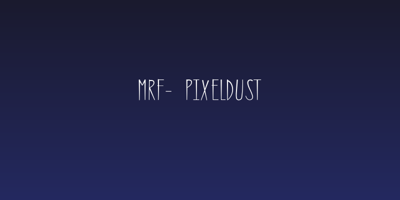 MRF- Pixeldust Social Header