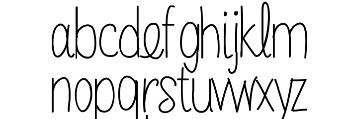 MRF Sabrina Hand Font Font LOWERCASE