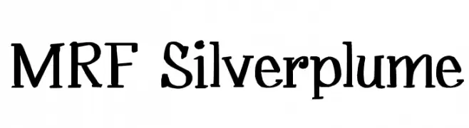 MRF Silverplume  تنزيل الخطوط