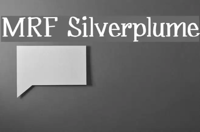 MRF Silverplume Example 2