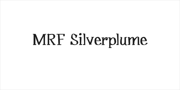 MRF Silverplume Logo