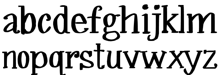 MRF Silverplume Font LOWERCASE