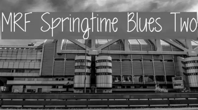 MRF Springtime Blues Two Font examples