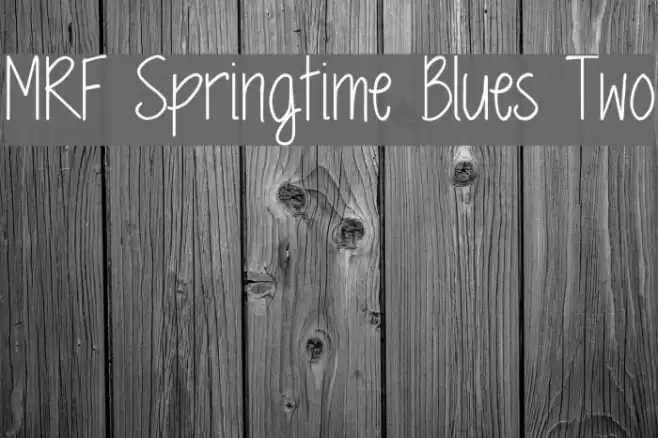 MRF Springtime Blues Two Font examples