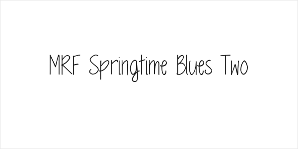 MRF Springtime Blues Two Logo