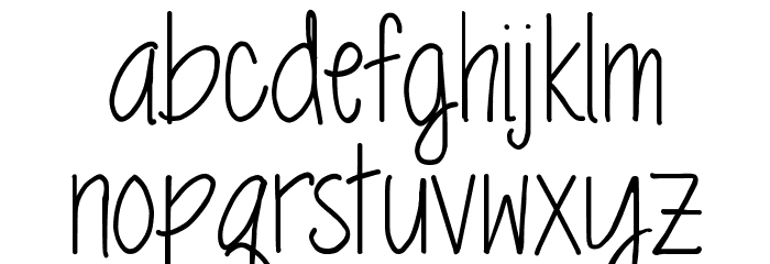 MRF Springtime Blues Two Font LOWERCASE
