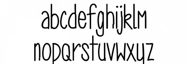 MRF fields of wildflowers 字体 小写