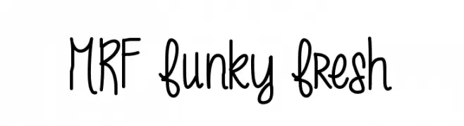 MRF funky fresh  تنزيل الخطوط