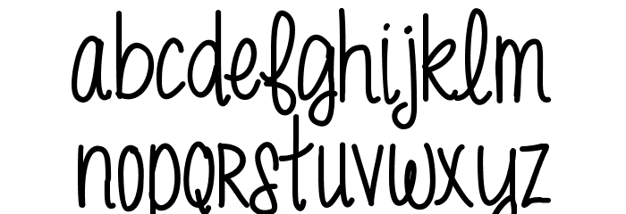 MRF funky fresh Font LOWERCASE