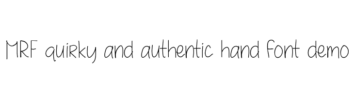 MRF quirky and authentic hand font demo  Frei Schriftart Herunterladen