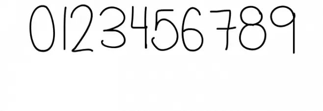 MRF quirky and authentic hand font demo Font OTHER CHARS