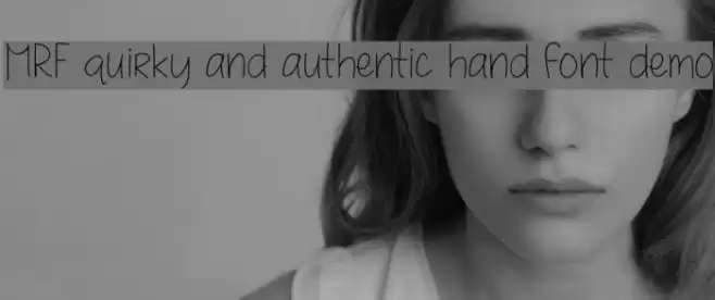 MRF quirky and authentic hand font demo Font examples