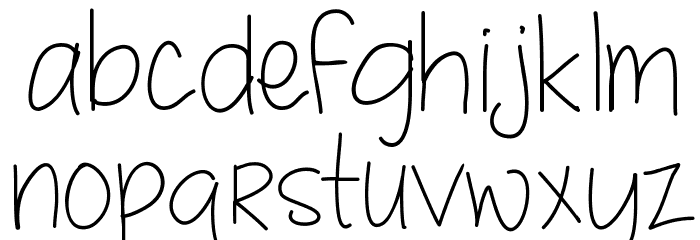 MRF quirky and authentic hand font demo Font LOWERCASE