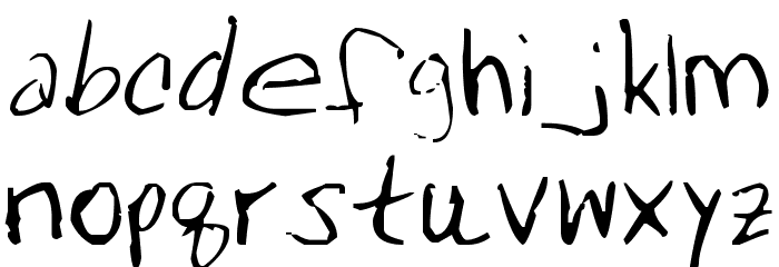 MRFBOOM Font LOWERCASE