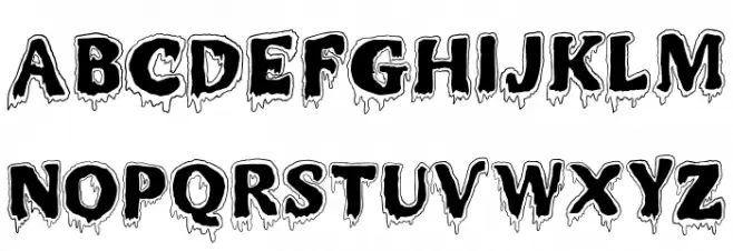 MR.MONSTAR Schriftart Groß