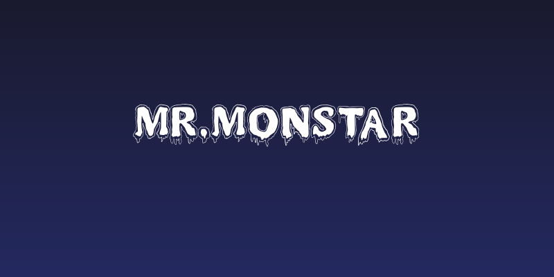 MR.MONSTAR Social Header