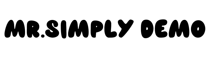 MR.SIMPLY Demo  免费字体下载