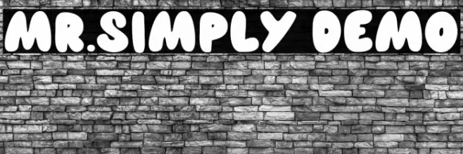 MR.SIMPLY Demo Font examples