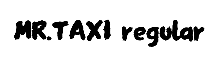 MR.TAXI regular  Frei Schriftart Herunterladen