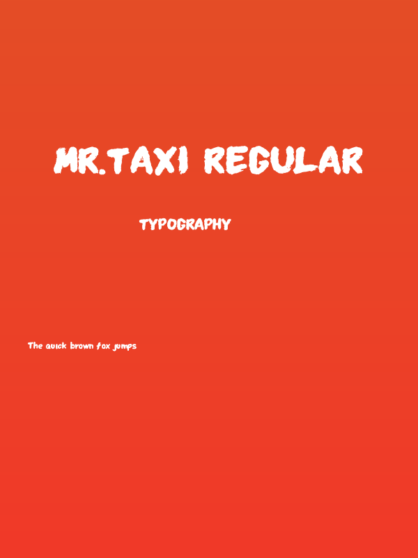 MR.TAXI regular Poster