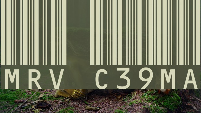 MRV Code39extMA Font examples
