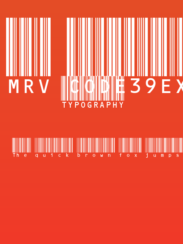 MRV Code39extMA Poster