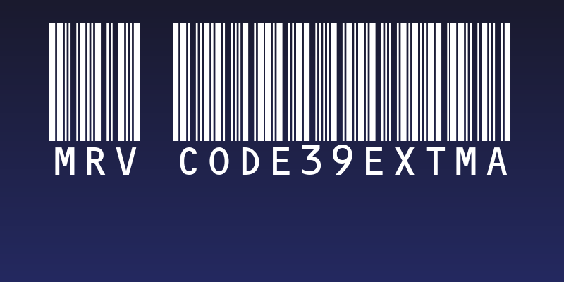 MRV Code39extMA Social Header