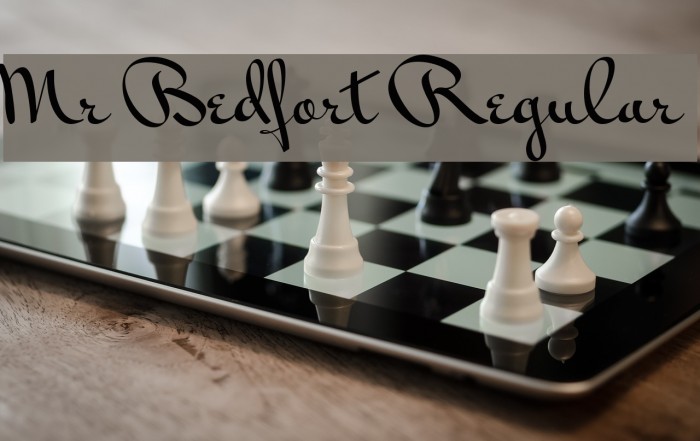 Mr Bedfort Regular Font examples