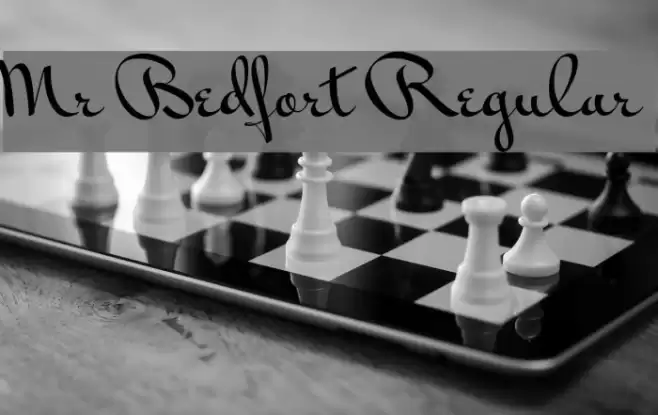Mr Bedfort Regular Font examples