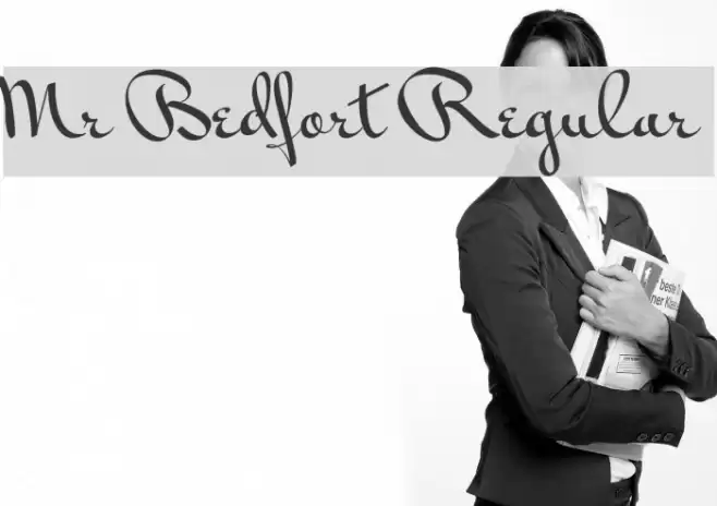 Mr Bedfort Regular Font examples