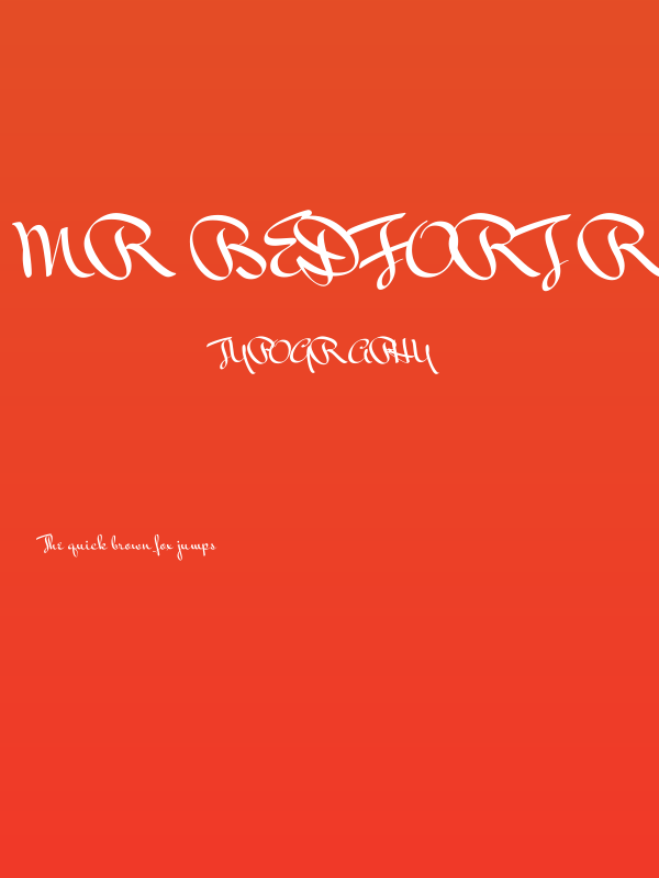 Mr Bedfort Regular Poster