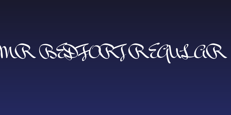 Mr Bedfort Regular Social Header