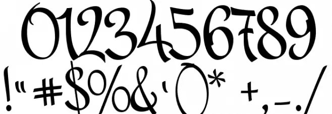 Mr Bedfort Font OTHER CHARS