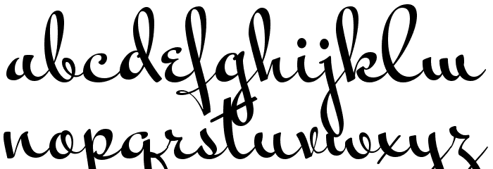 Mr Bedfort Font LOWERCASE